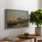 Barge below Flatford Lock, c. 1810 - Floater Framed Canvas Print