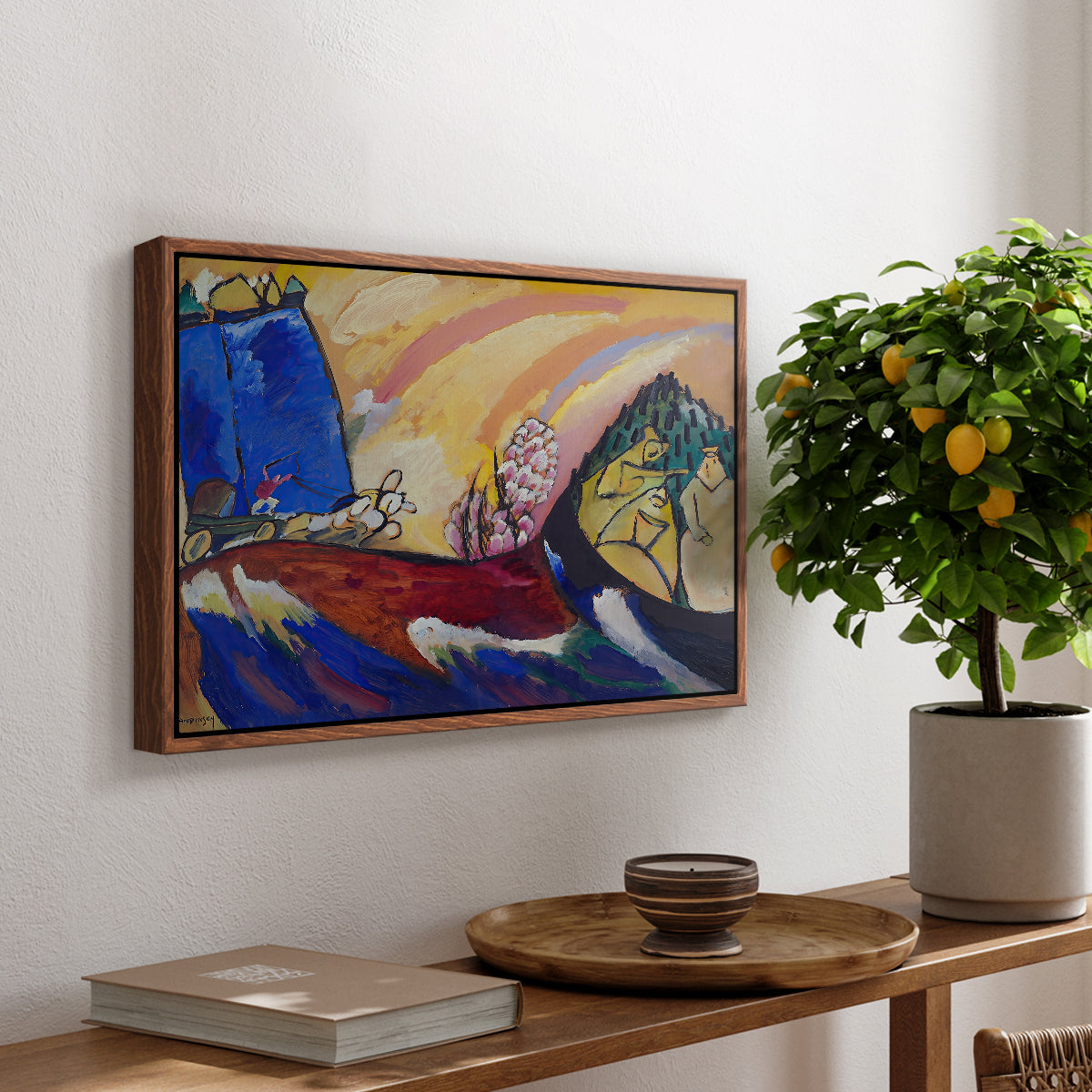 Painting with Troika, 1911 - Floater Framed Canvas Print