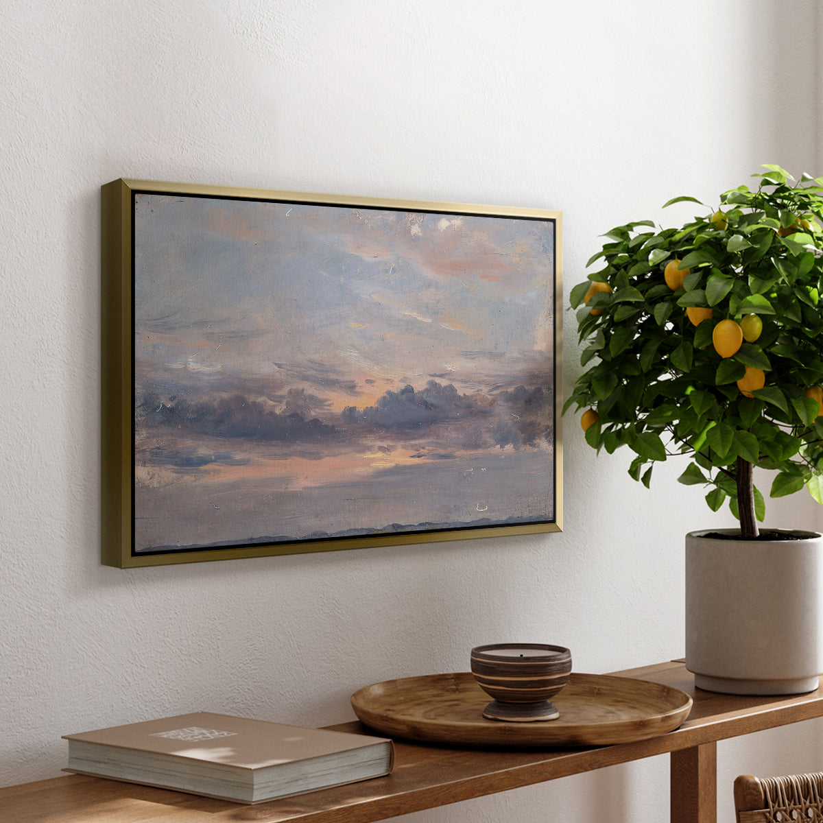 A Cloud Study, Sunset, c. 1821-1822 - Floater Framed Canvas Print