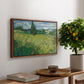 Green Wheat Field with Cypress, 1889 - Floater Framed Canvas Print