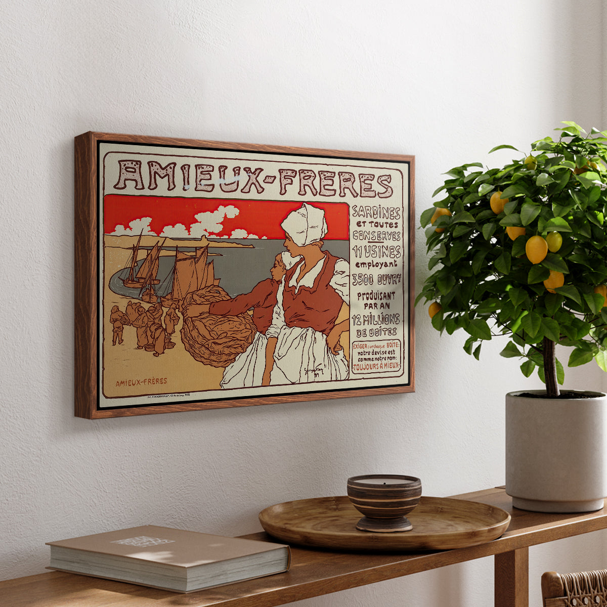 Amieux-Frères (Advertising Poster), 1899 - Floater Framed Canvas Print