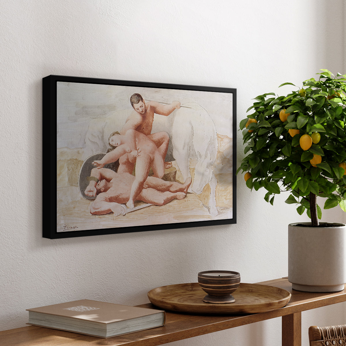 The Abduction, 1920 - Floater Framed Canvas Print