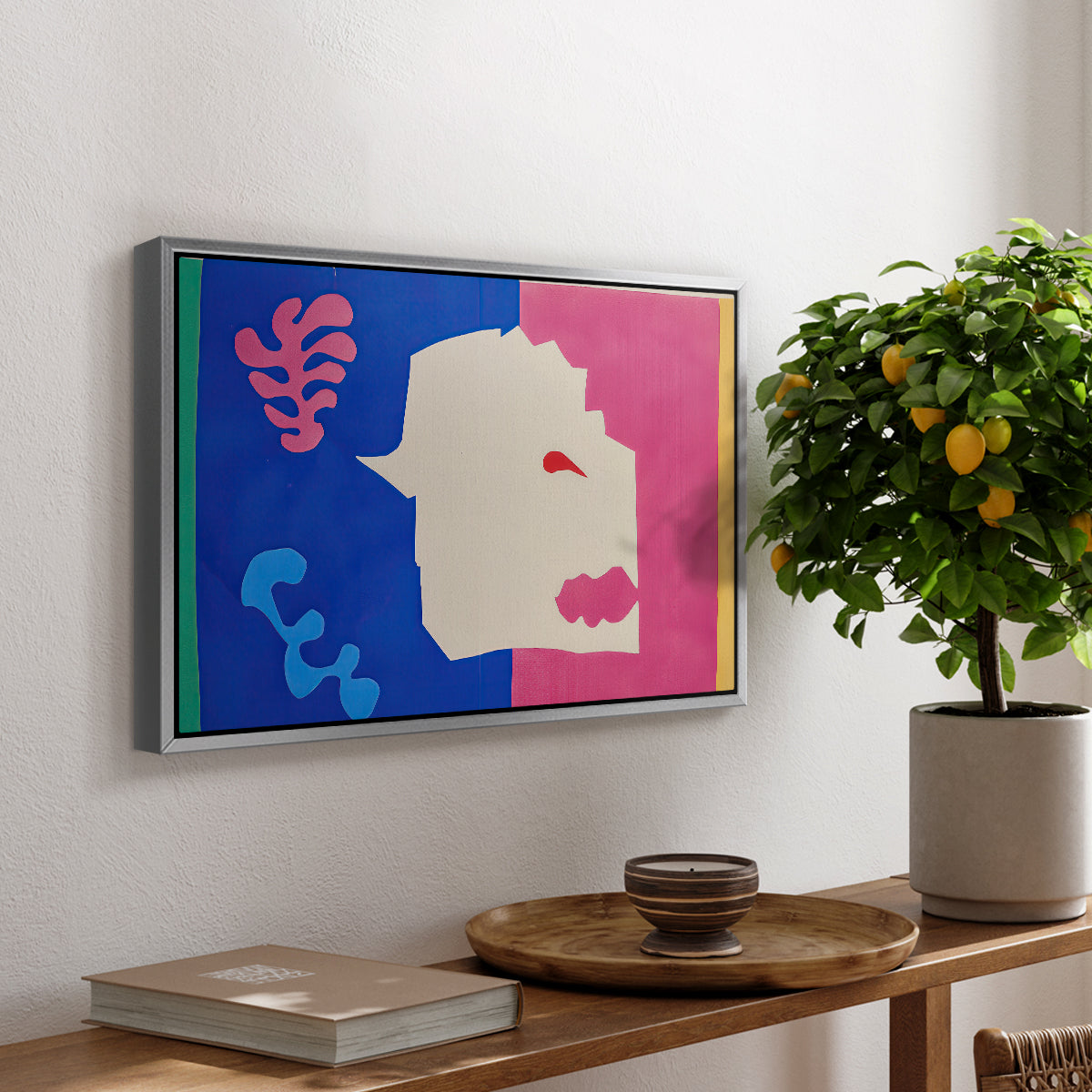 The Wolf (Le loup), from Jazz, 1947 - Floater Framed Canvas Print