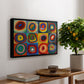 Color Study: Squares with Concentric Circles, 1913 - Floater Framed Canvas Print