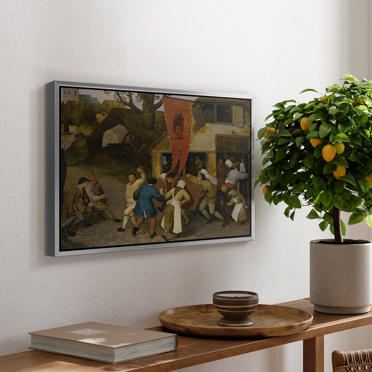 A Village Fair, c. 1567-1569 - Floater Framed Canvas Print