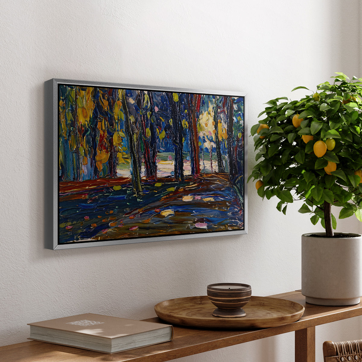 Autumn Study, 1908 - Floater Framed Canvas Print