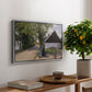Danish Village Street with Woman and Milkman, 1880 - Floater Framed Canvas Print