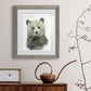 Forest Fur Baby Bear - Premium Framed Print - Distressed Barnwood Frame - Ready to Hang