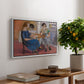 Domino Players, 1921 - Floater Framed Canvas Print