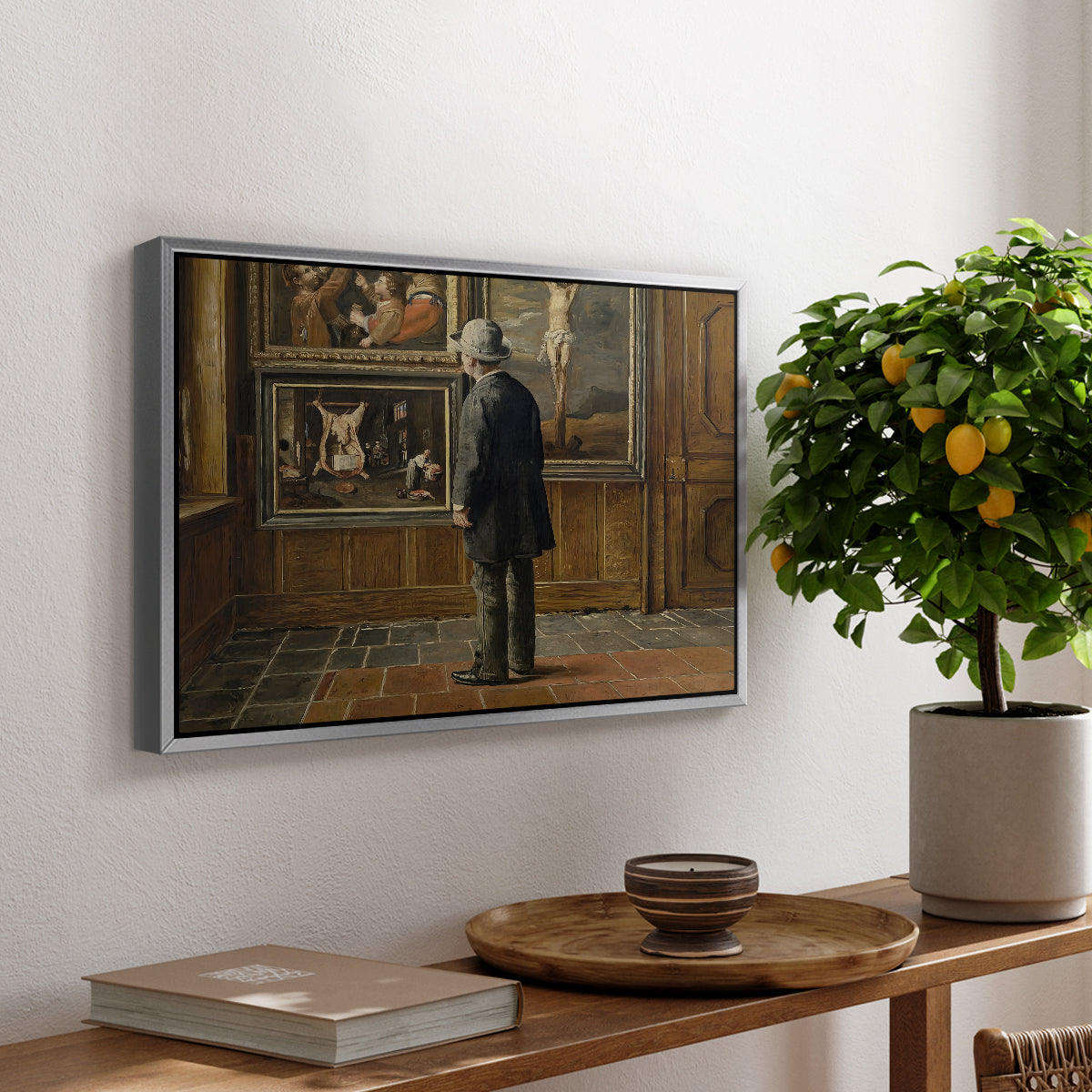 The Picture Lover, 1884 - Floater Framed Canvas Print