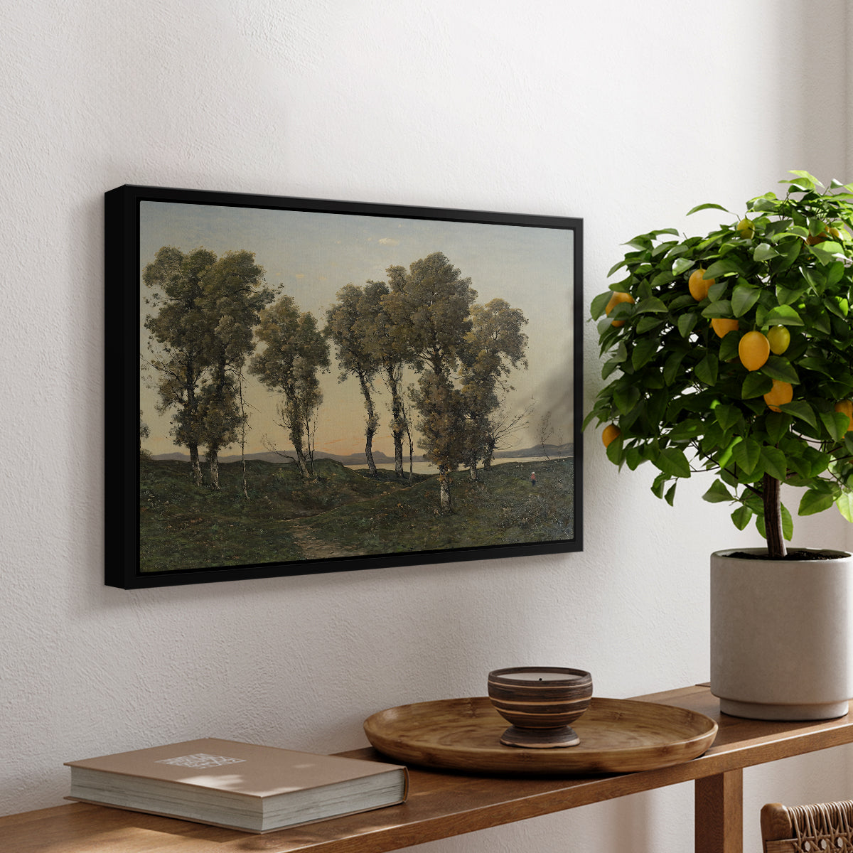 Autumn Evening, 1894 - Floater Framed Canvas Print
