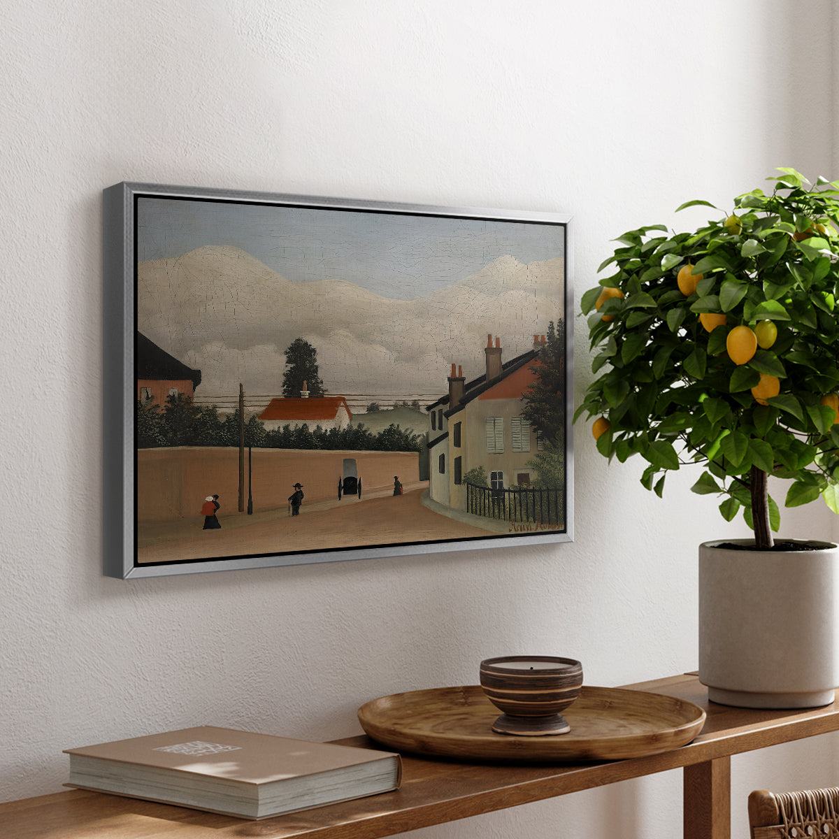 Outskirts of Paris, c. 1906-1910 - Floater Framed Canvas Print