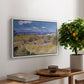 Wheat Field with Reaper, Auvers, 1888 - Floater Framed Canvas Print