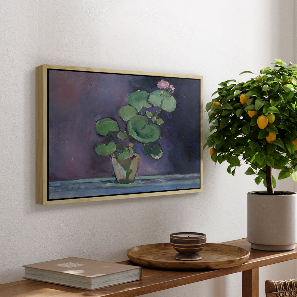 Geranium, 1909 - Floater Framed Canvas Print