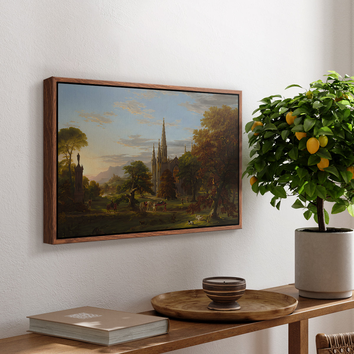 The Return, 1837 - Floater Framed Canvas Print