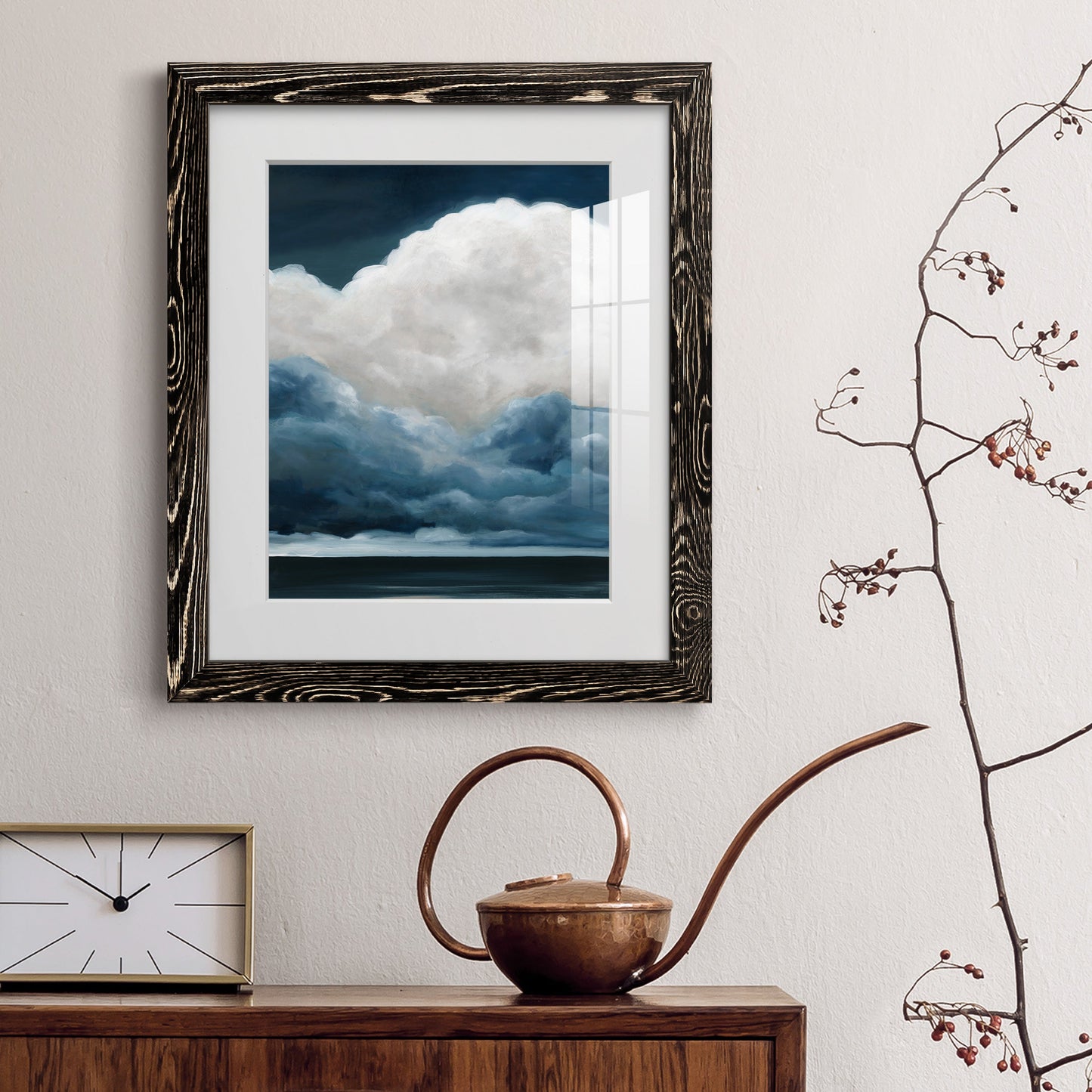 Nature's Drama II - Premium Framed Print - Distressed Barnwood Frame - Ready to Hang