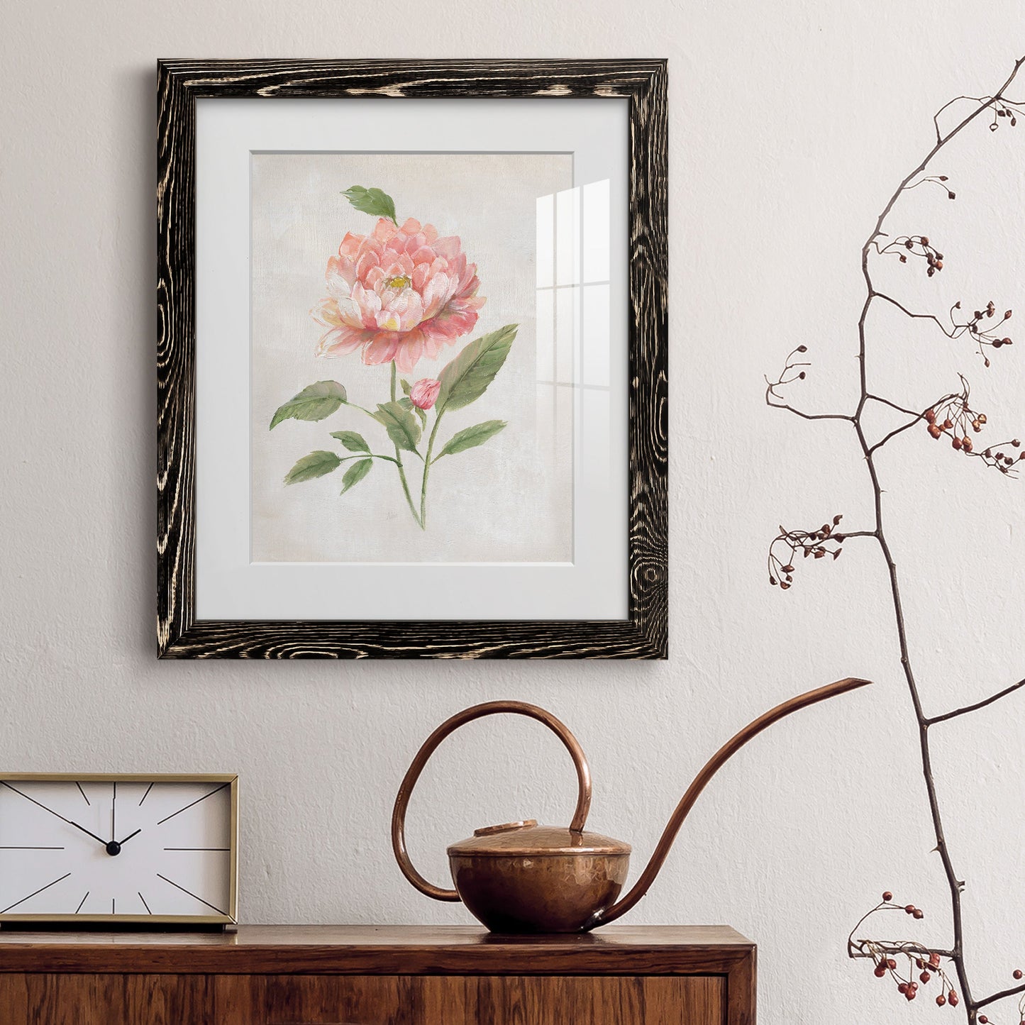 Grandiflora III - Premium Framed Print - Distressed Barnwood Frame - Ready to Hang