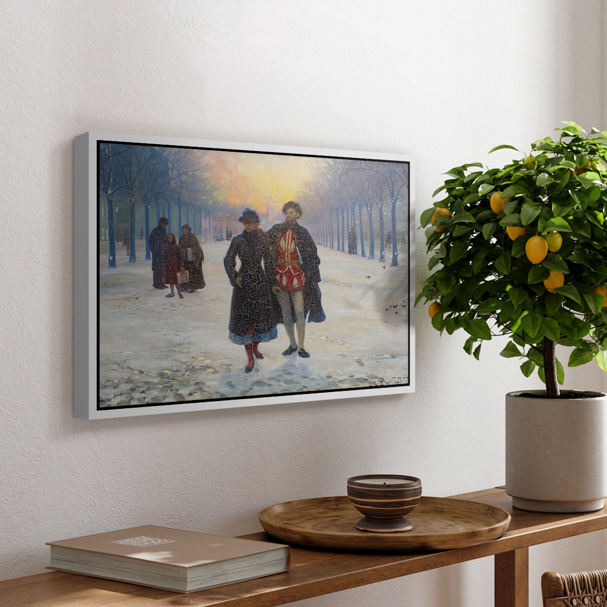 Morning after the Carnival, 1884 - Floater Framed Canvas Print