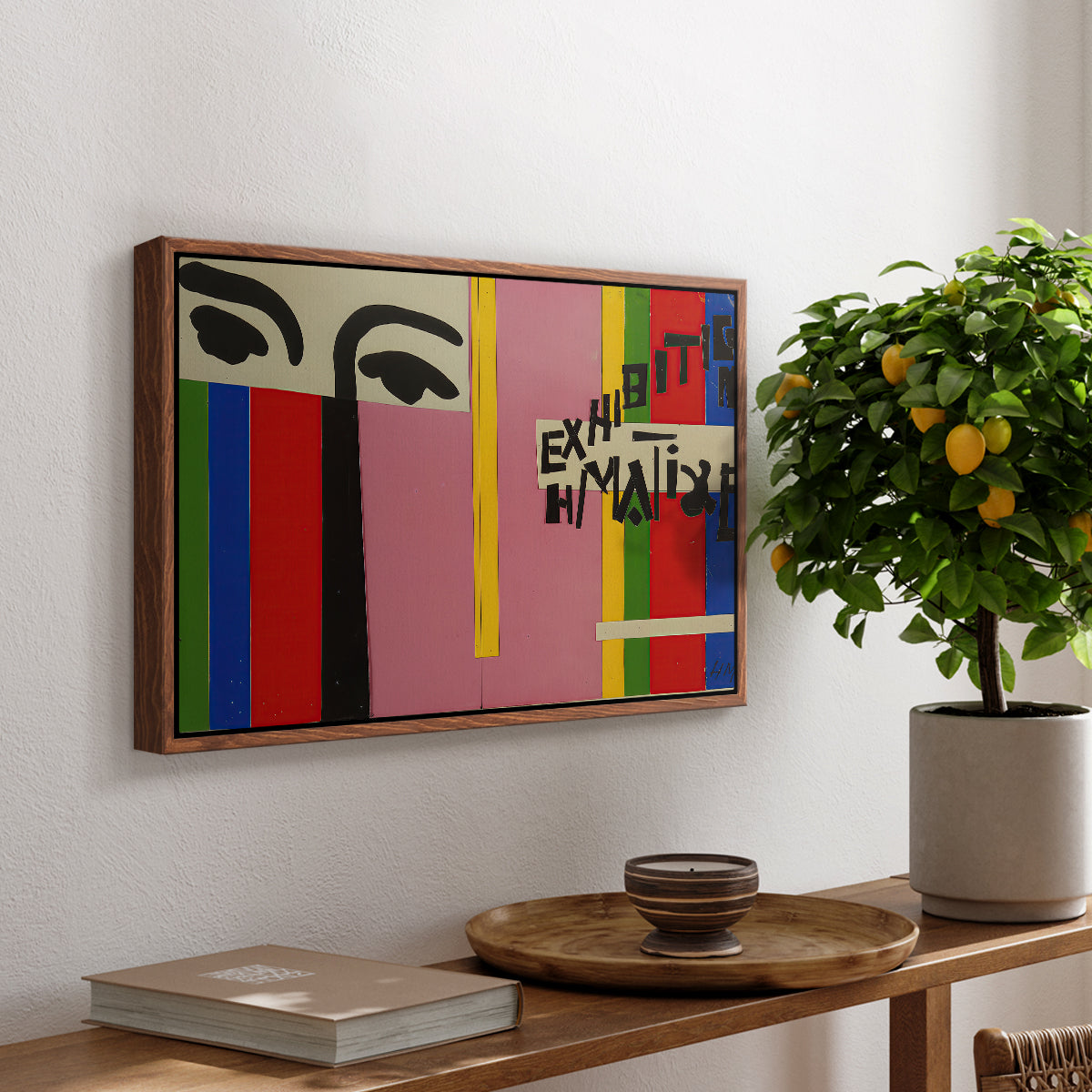 Design for Cover of Exhibition Catalogue, 1951 - Floater Framed Canvas Print