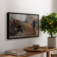 People by a Road, 1893 - Floater Framed Canvas Print