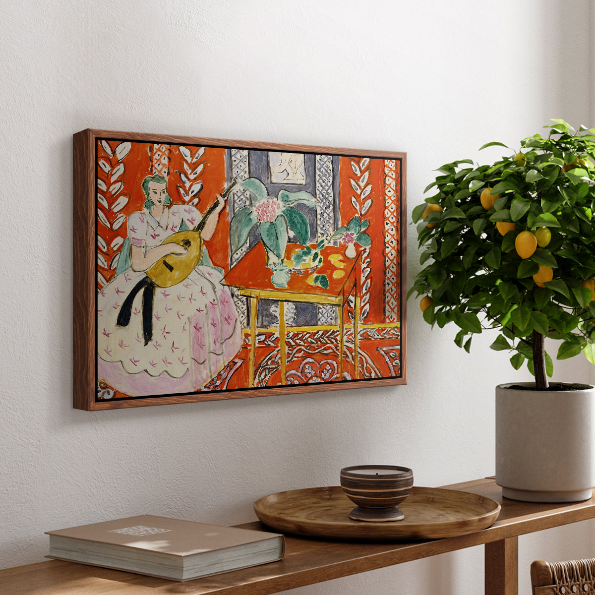 The Lute (Le luth), 1943 - Floater Framed Canvas Print