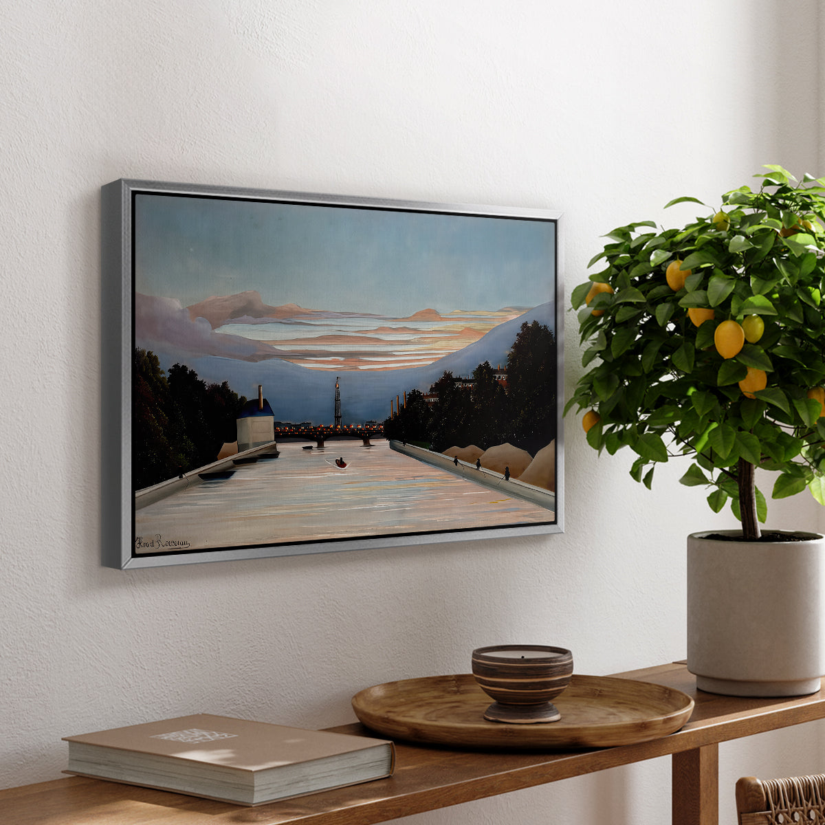 The Eiffel Tower, c. 1898 - Floater Framed Canvas Print