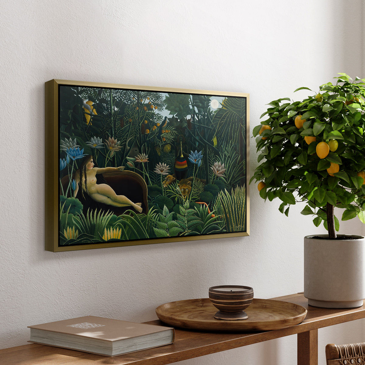 The Dream (Le Rêve), 1910 - Floater Framed Canvas Print