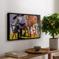 The Painter and His Model, 1963 - Floater Framed Canvas Print