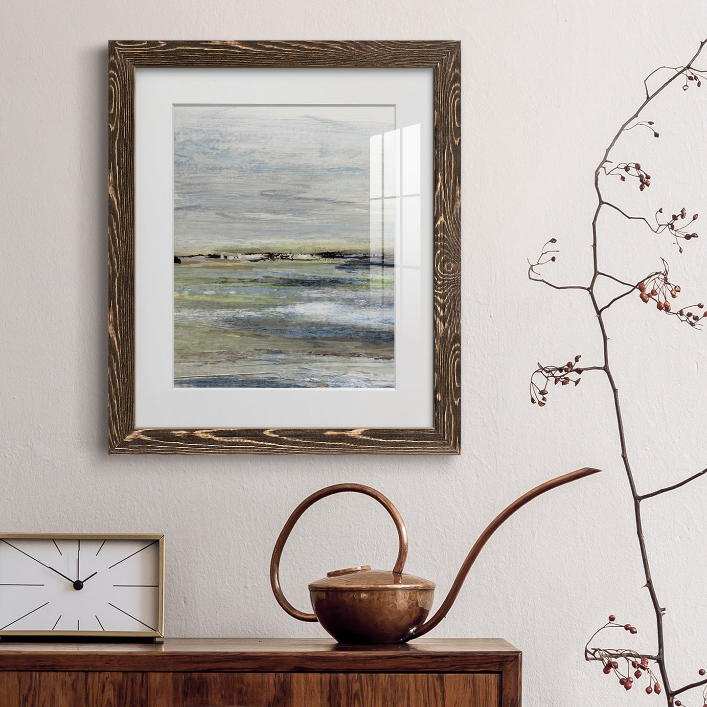 Wetlands I - Premium Framed Print - Distressed Barnwood Frame - Ready to Hang