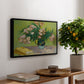 Vase with Oleanders and Books, 1888 - Floater Framed Canvas Print
