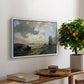Fresh Breeze on the Norwegian Coast, 1876 - Floater Framed Canvas Print