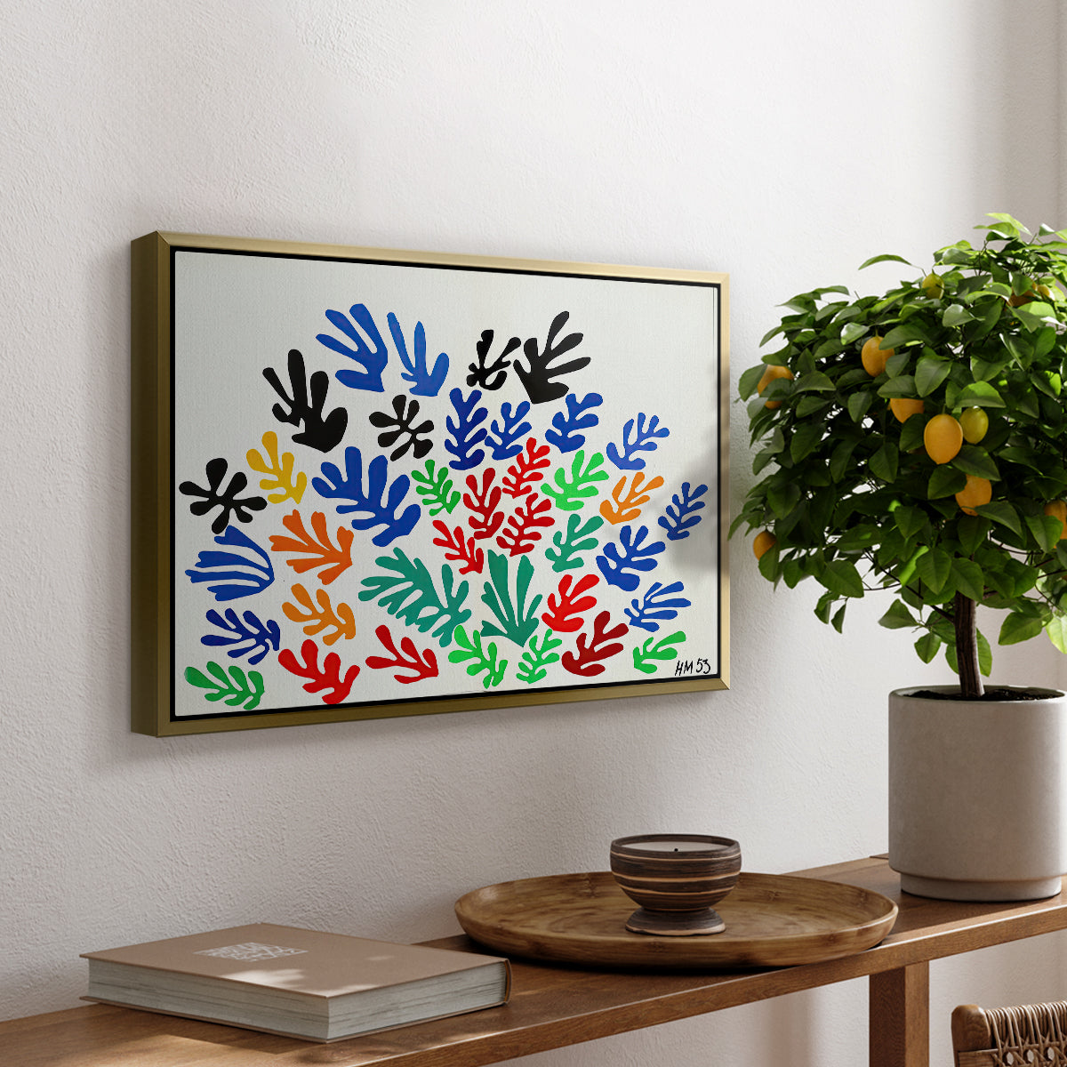 The Sheaf (La gerbe), 1953 - Floater Framed Canvas Print