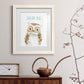 Dream Big Owl - Premium Framed Print - Distressed Barnwood Frame - Ready to Hang