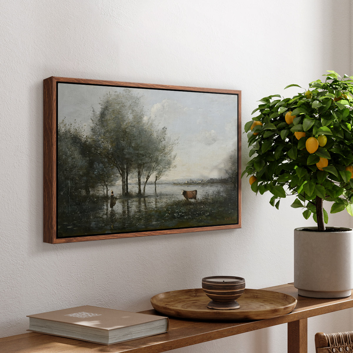 The Marsh (Le Marais), c. 1865-1870 - Floater Framed Canvas Print