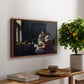 Girl Interrupted at Her Music, c. 1658-1659 - Floater Framed Canvas Print