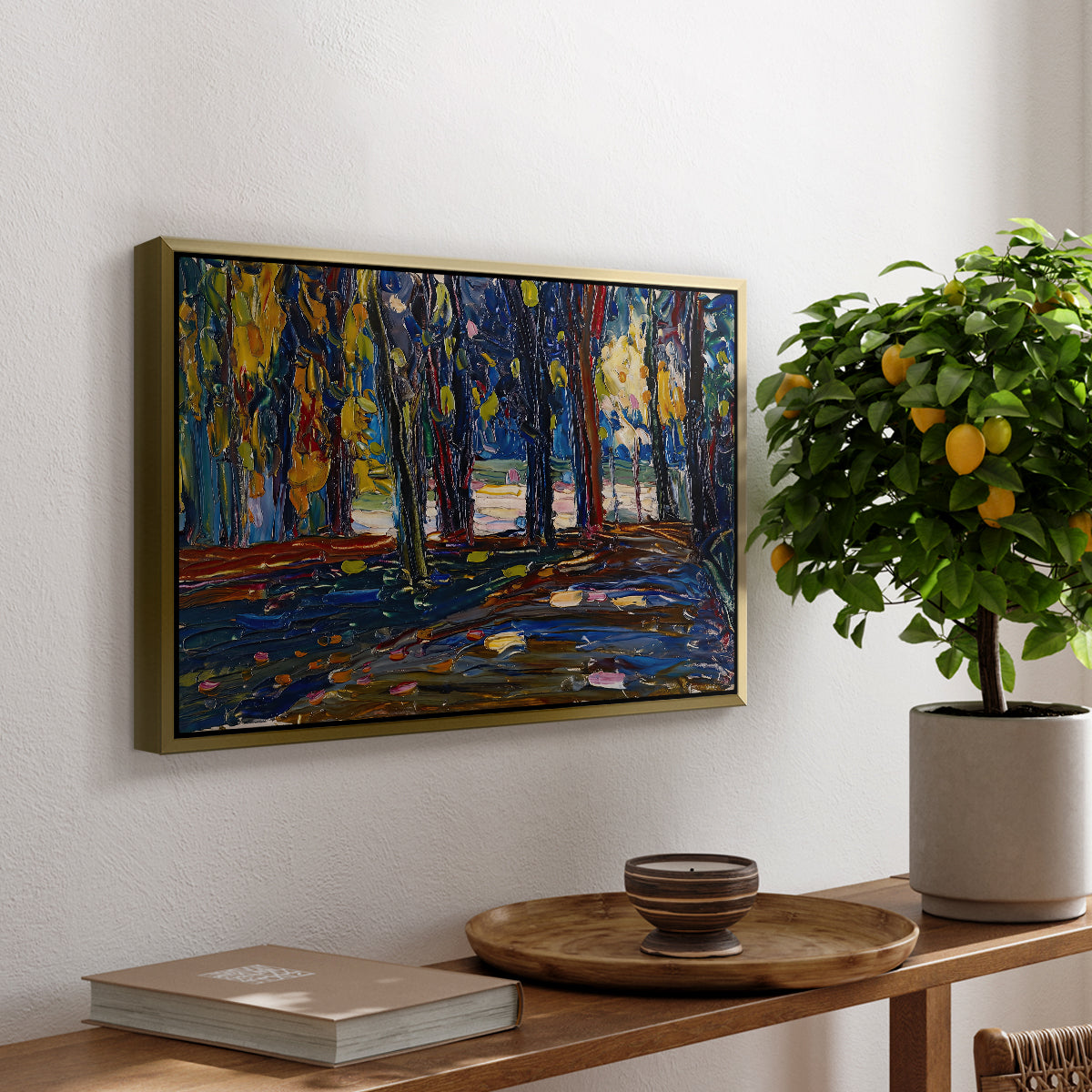 Autumn Study, 1908 - Floater Framed Canvas Print