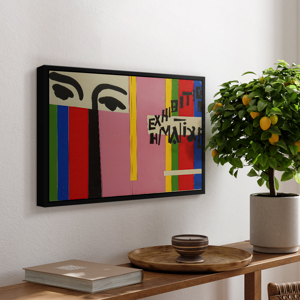 Design for Cover of Exhibition Catalogue, 1951 - Floater Framed Canvas Print