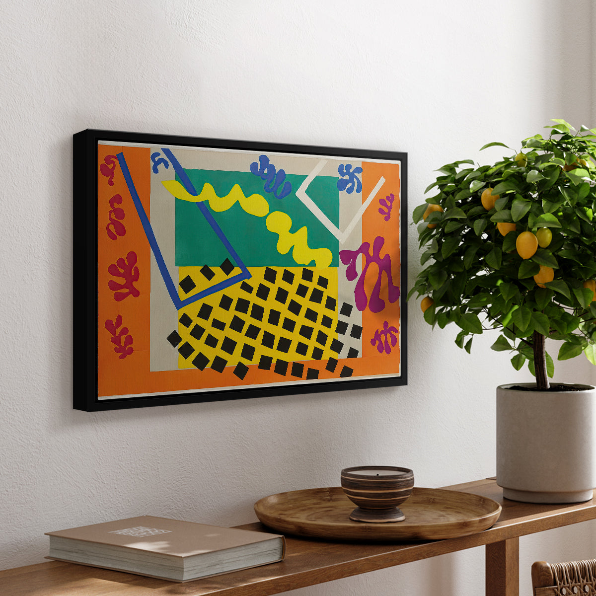 The Codomas (Les codomas), from Jazz, 1947 - Floater Framed Canvas Print