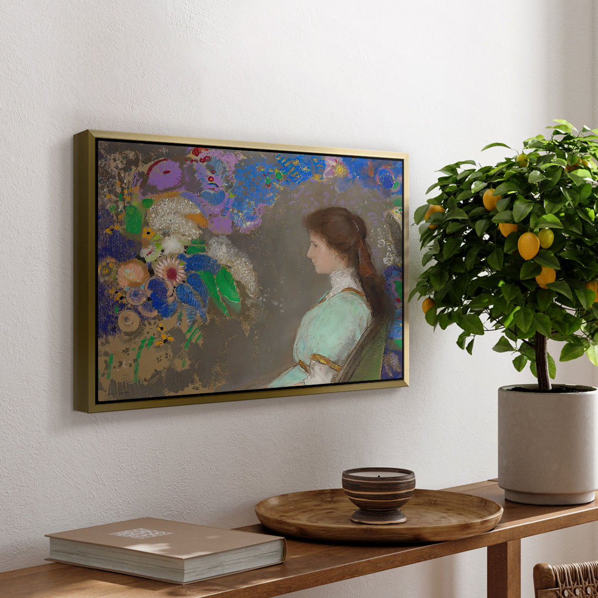 Portrait of Violette Heymann, 1910 - Floater Framed Canvas Print