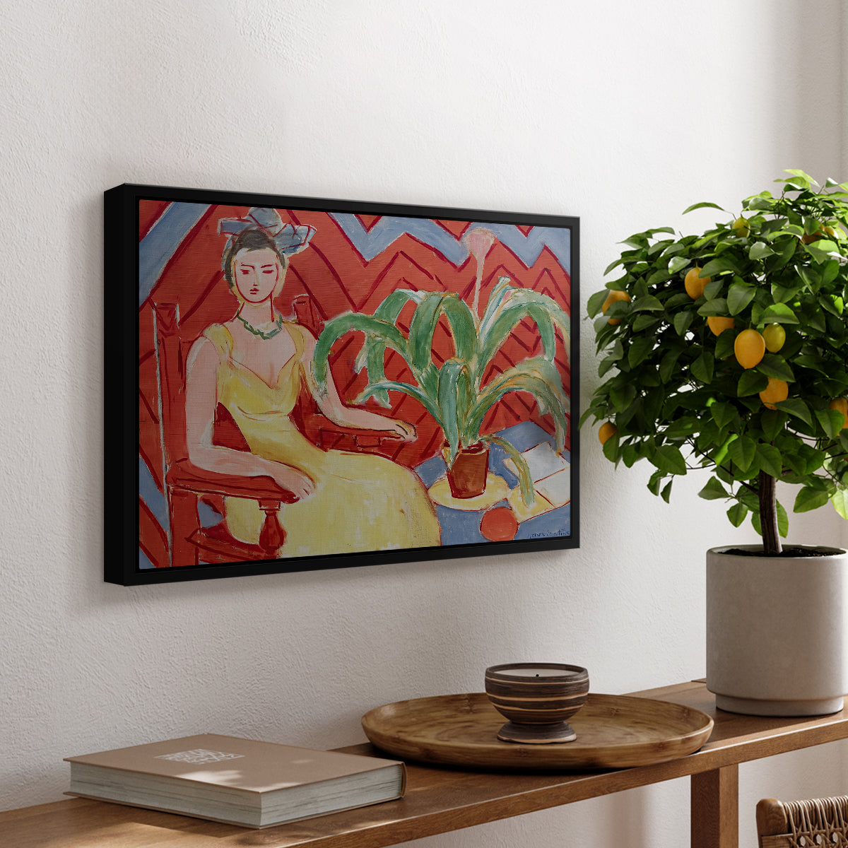Michaella, 1943 - Floater Framed Canvas Print