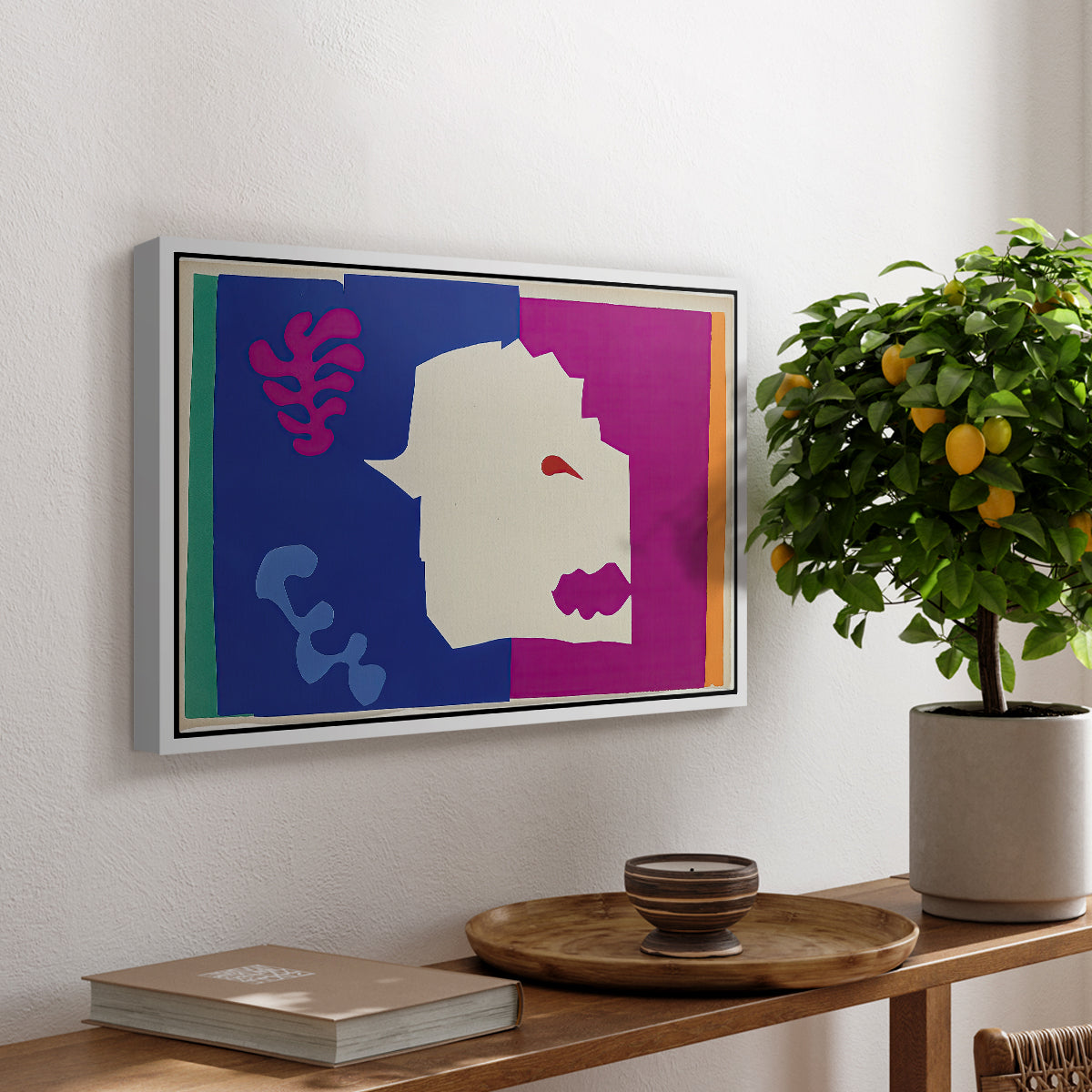 The Wolf (Le loup), from Jazz, 1947 - Floater Framed Canvas Print