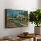 Orchard in Blossom, Bordered by Cypresses, 1888 - Floater Framed Canvas Print
