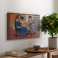 Domino Players, 1921 - Floater Framed Canvas Print