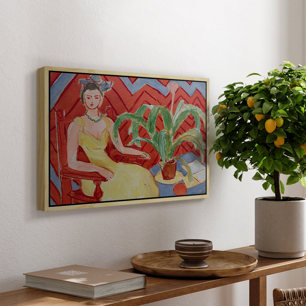 Michaella, 1943 - Floater Framed Canvas Print
