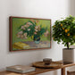Vase with Oleanders and Books, 1888 - Floater Framed Canvas Print