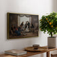 A Group of Danish Artists in Rome, 1837 - Floater Framed Canvas Print