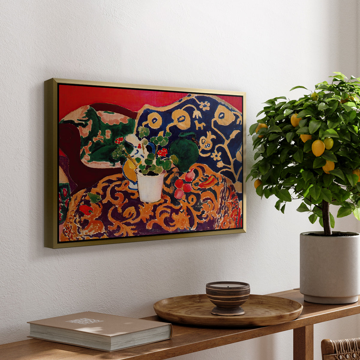 Spanish Still Life, c. 1910 - Floater Framed Canvas Print