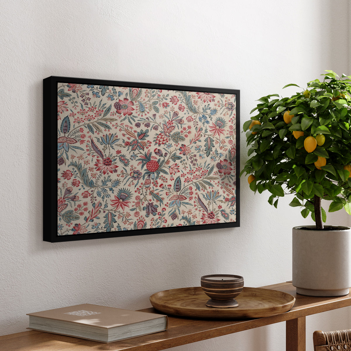 Anaras - Cream, c. 1775-1800 - Floater Framed Canvas Print