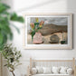 Vase of Pink Flowers V - Barnwood Framed Art Print