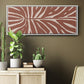Terra Cotta Block Palms III - Floater Framed Canvas Print